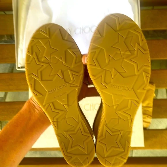 NIB Jimmy Choo off -white Almer mules Sz 40 - Picture 8 of 8